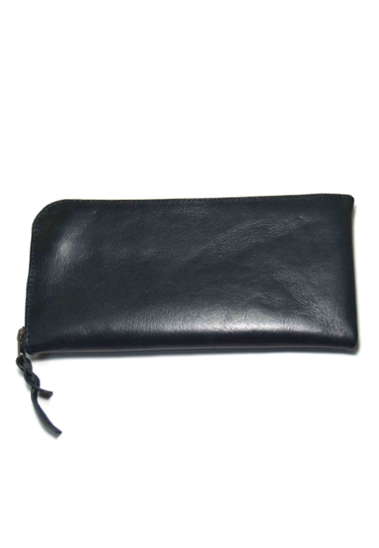 Tussel Long Wallet Dark Black